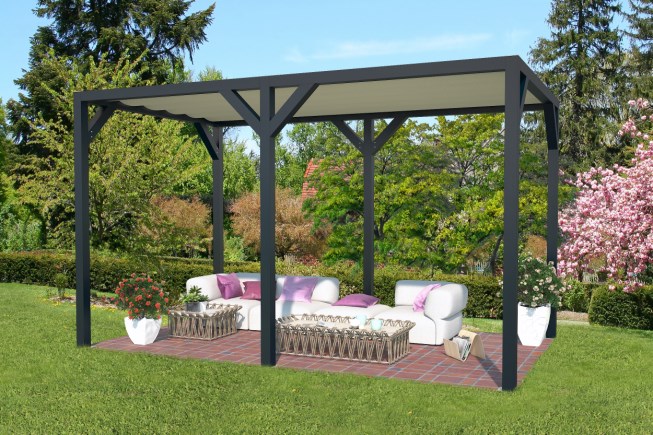 Pergola mit Sonnentuch von Gardendreams